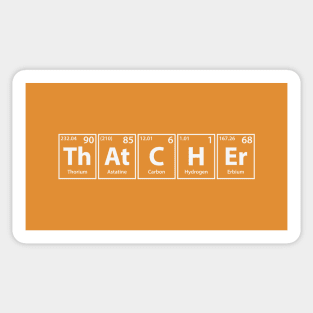 Thatcher (Th-At-C-H-Er) Periodic Elements Spelling Sticker